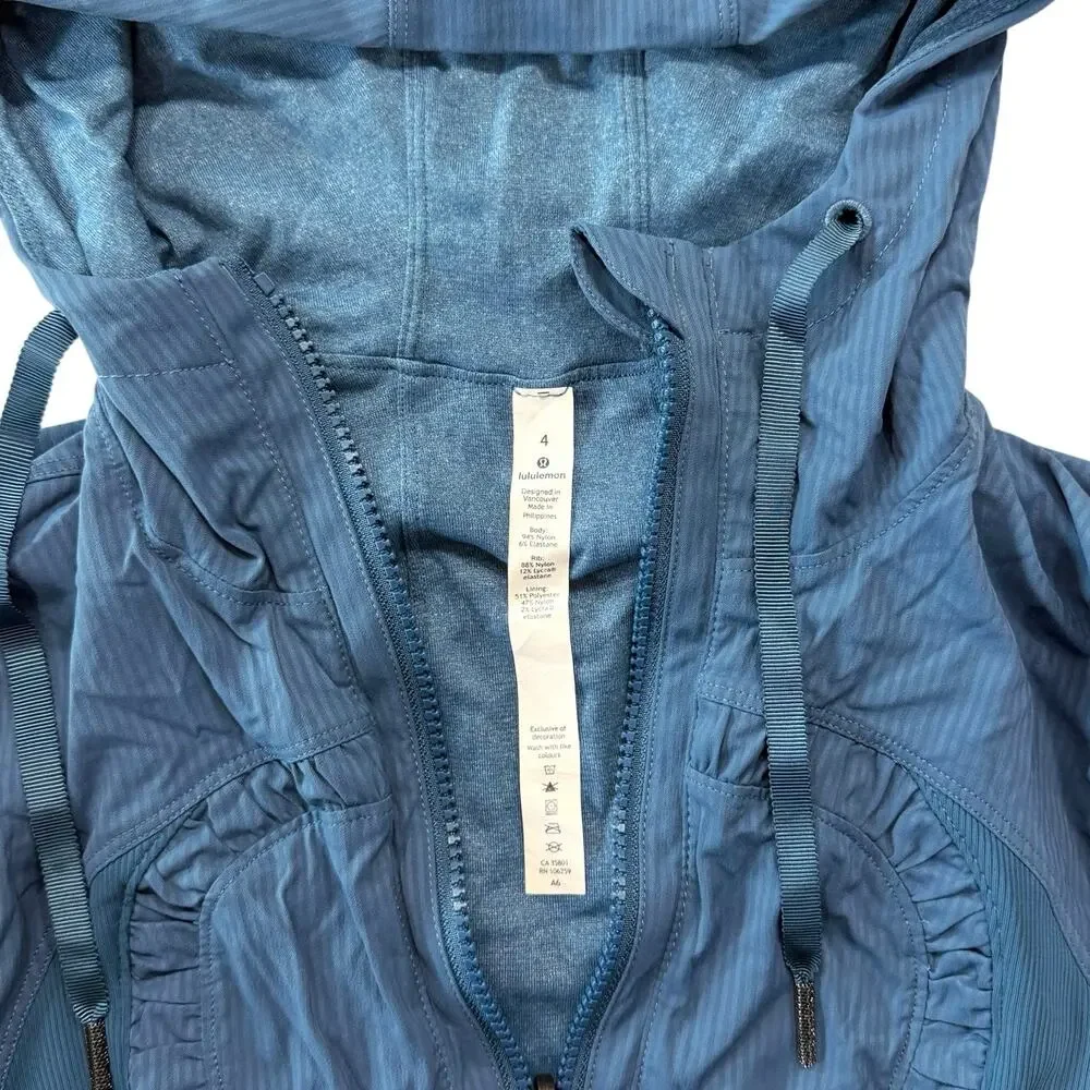 Lululemon Dance Studio Jacket Reversible Blue Size 4